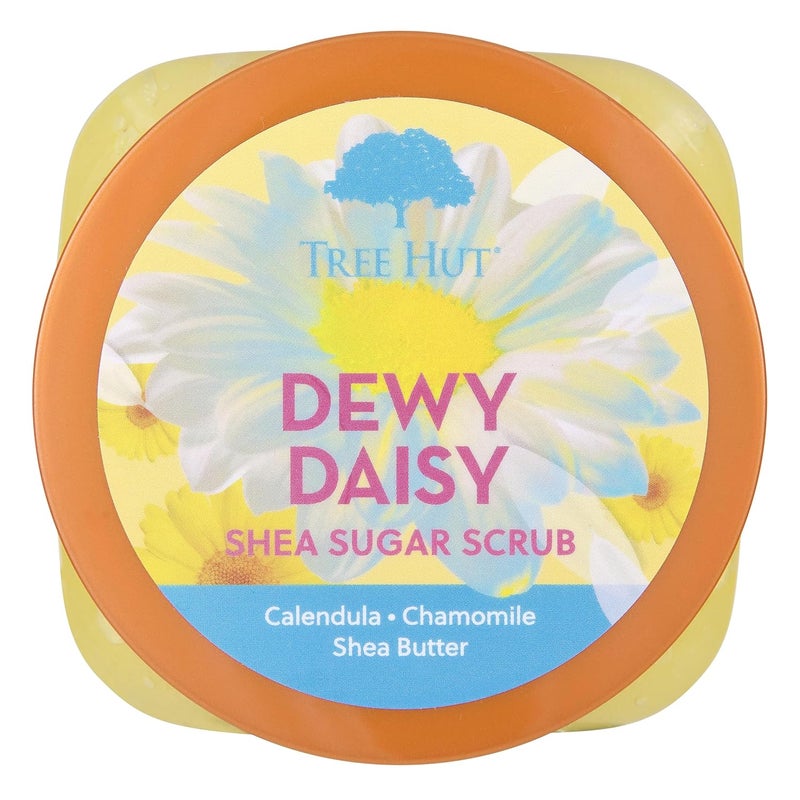 Treehut Dewy Daisy Shea Sugar Scrub, Exfoliating, Hydrating & Moisturizing Body Scrub with Shea Butter & Nourishing Essential Oils, Smooth & Soften Skin, 18 oz - Image 2
